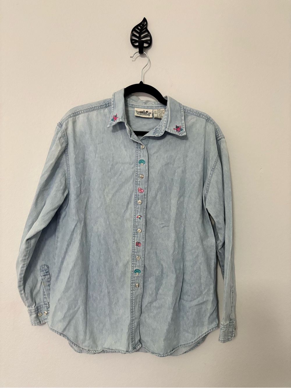 Vintage Northern Reflections Embroidered Denim Shirt